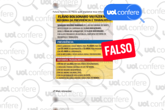 Card de checagem sobre falsa alegação de fim do 13º salário e outros direitos trabalhistas
