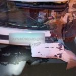 Acidente entre caminhão e utilitário interdita rodovia em Itapetininga
