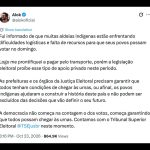 Alok cobra TSE por transporte de indígenas no 2º turno