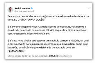 André Janones propõe união da “esquerda mundial” contra “extrema-direita”