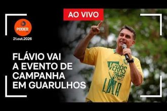 Ao vivo: Flávio vai a evento de campanha em Guarulhos
