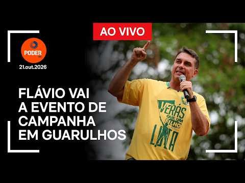 Ao vivo: Flávio vai a evento de campanha em Guarulhos