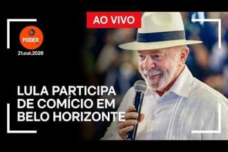 Ao vivo: Lula participa de comício em Belo Horizonte