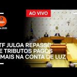 Ao vivo: STF julga repasse de tributos pagos a mais na conta de luz