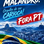 Apoiadores de Flávio fazem campanha “carioca não é malandro”