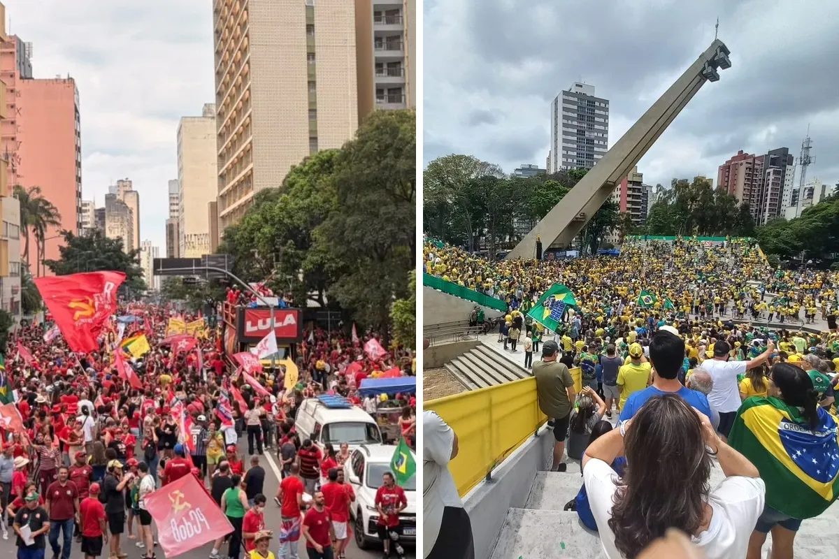 Apoiadores de Lula e Flávio vão às ruas em 15 capitais no último dia de campanha para o 2º turno