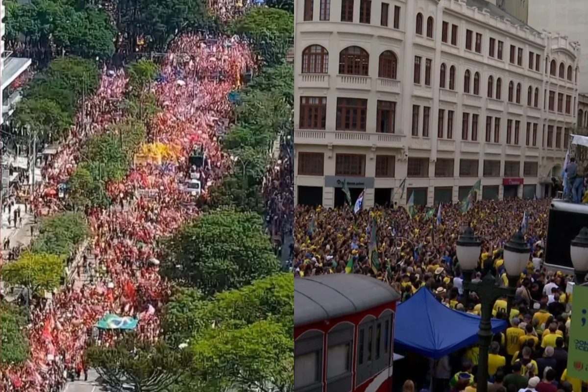 Apoiadores de Lula fazem ato em Curitiba neste domingo; no sábado, cidade teve manifestação pró-Flávio Bolsonaro