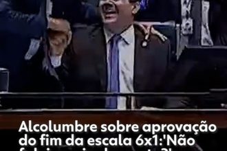 Após aprovação do fim da escala 6x1, Alcolumbre diz a líder do PT: 'Eu não falei que ia dar certo?'