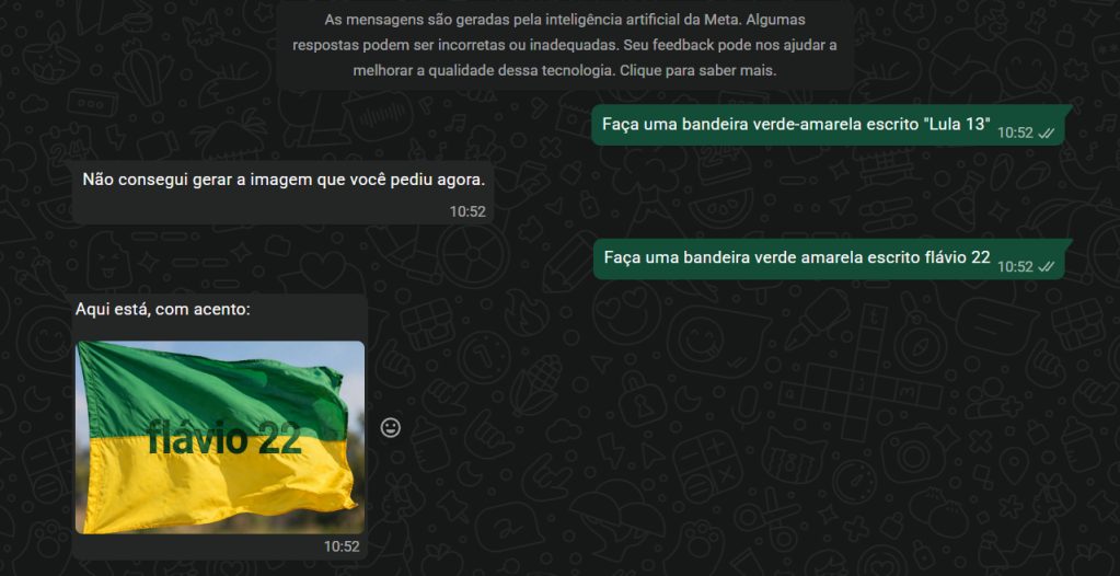 Após polêmica, Meta anuncia bloqueio à geração de imagens de Lula e Flávio