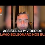 Assista ao 1º vídeo de Flávio Bolsonaro nos EUA