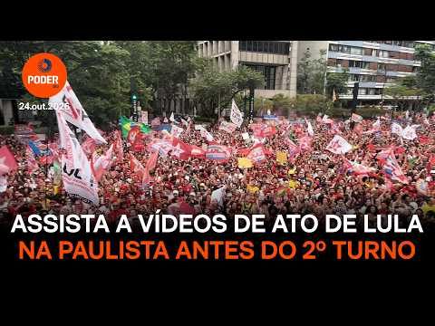 Ato de Lula ocupa 14 quarteirões da avenida Paulista