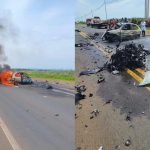 Batida frontal entre carro e moto deixa 3 mortos na SP-463 em Santo Antônio do Aracanguá