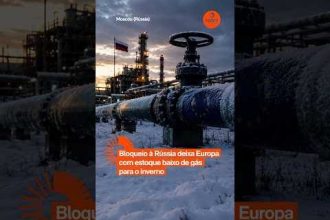 Bloqueio à Rússia deixa Europa com gás limitado para o inverno
