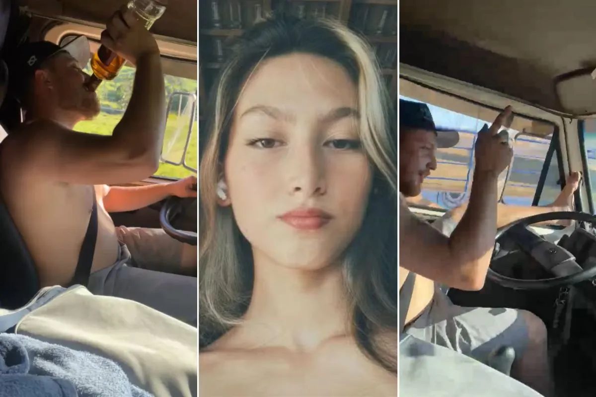 Caminhoneiro filmado bebendo antes de atropelar e matar estudante tem CNH suspensa