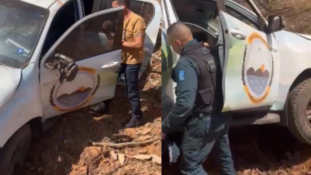 Caminhonete que acompanhava transporte de urnas eletrônicas tomba no Sul do PI e deixa PM ferido