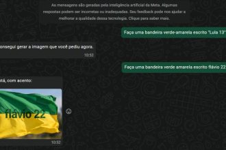 Campanha de Lula irá à Justiça após IA da Meta gerar imagem só de Flávio