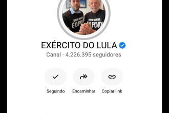 Canal “Exército do Lula” supera 4 milhões de seguidores no WhatsApp