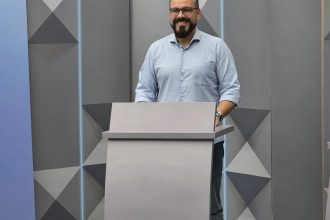 Candidato ao governo do Acre, Alan Rick (Republicanos) é entrevistado na Rede Amazônica