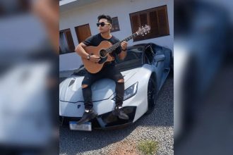 Cantor sertanejo leva quase quatro anos e gasta R$ 80 mil na fabricação de carro para divulgar carreira: 'Me chamavam de doido'