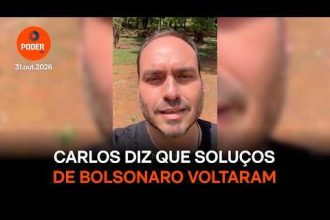 Carlos visita Bolsonaro e reforça apoio a Marinho para presidir Senado