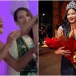 'Carrego esse título com amor', diz modelo que foi eleita miss um ano depois de viralizar por comemorar vitória antes da hora