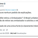 Chanceler argentino nega que Brasil pediu explicações sobre Flávio