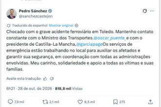 Colisão de trens na Espanha deixa ao menos 30 mortos