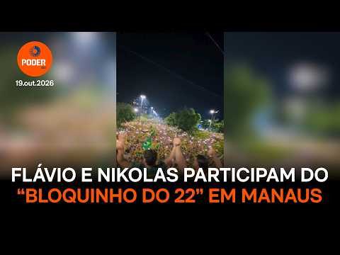Com Nikolas e Pavanato, Flávio reúne multidão em Manaus