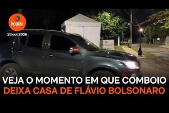 Comboio deixou casa de Flávio na noite anterior à sua saída do Brasil
