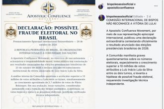 Comissão internacional de bispos questiona vitória de Lula