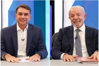 Datafolha para presidente no DF, votos válidos: Flávio Bolsonaro, 56%; Lula, 44%