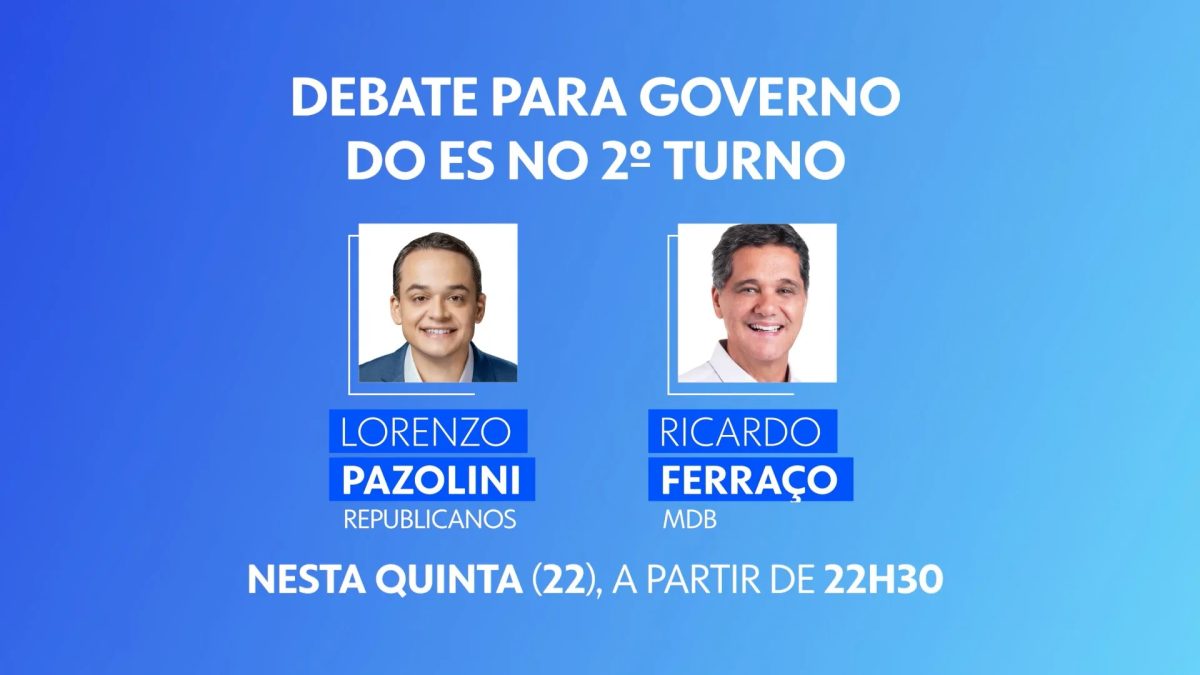 Debate com Lorenzo Pazolini e Ricardo Ferraço para governo do ES na TV Gazeta