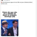 Desistência de Flávio em debates vira meme na internet: “Arregão”