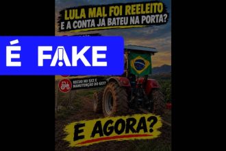 É #FAKE que governo federal recuou sobre fim da escala 6x1 após vitória de Lula no segundo turno das eleições 2026