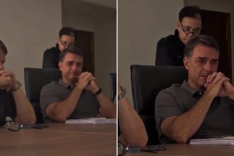 É #FAKE que vídeo de Flávio Bolsonaro chorando foi divulgado após derrota para Lula no segundo turno da eleição