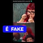 É #FAKE que vídeo de mulher com suposta substância ilícita seja de ato pró-Lula na Paulista