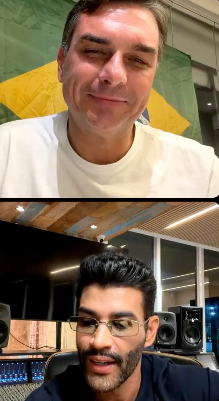É um mito que a direita é contra cultura, diz Flávio a Gusttavo Lima
