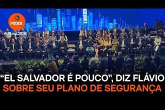 “El Salvador é pouco”, diz Flávio sobre plano de segurança