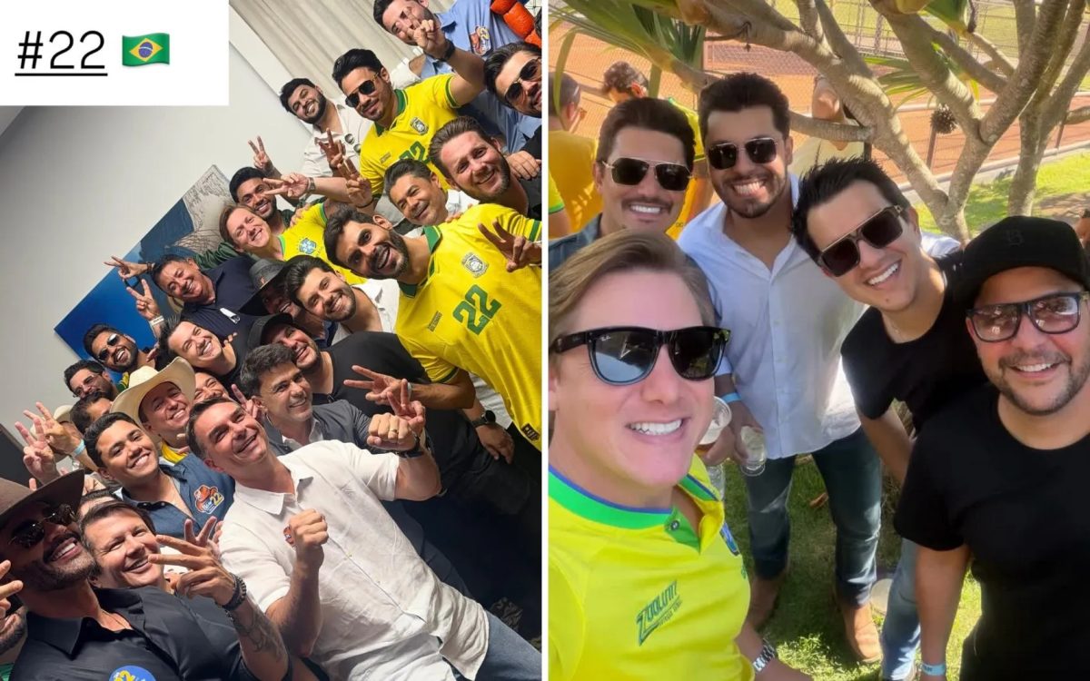 Encontro com Flávio Bolsonaro reuniu mais de 30 sertanejos; veja lista