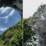 Entenda como efeito de 'cachoeira' se formou no céu da maior boca de caverna do mundo; VÍDEO