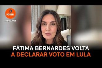Fátima Bernardes cita democracia e volta a declarar voto em Lula