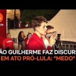 Filho de Leonardo, João Guilherme discursa contra Flávio: “Medo”