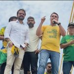 Flávio Bolsonaro, candidato do PL à Presidência, faz campanha no Amazonas e no Pará