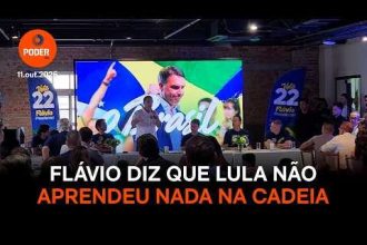 Flávio Bolsonaro diz que Lula não aprendeu nada na cadeia