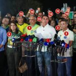 Flávio Bolsonaro: veja quem estava junto ao candidato derrotado em discurso após apuração