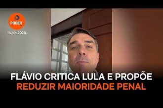 Flávio critica Lula e propõe reduzir maioridade penal na PEC da Segurança
