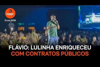 Flávio diz que Lulinha enriqueceu com contratos públicos