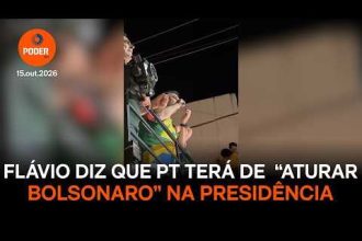 Flávio diz que PT terá de “aturar Bolsonaro” na Presidência