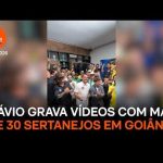 Flávio grava vídeos com mais de 30 sertanejos em Goiânia