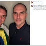 Flávio se encontra com Eduardo Bolsonaro e Ramagem nos EUA